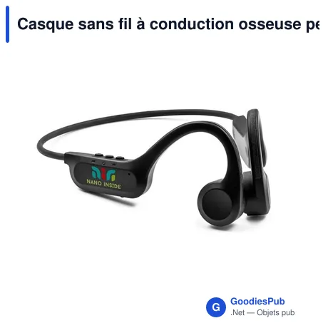 Casque sans fil à conduction osseuse personnalisable avec logo - Jasmine