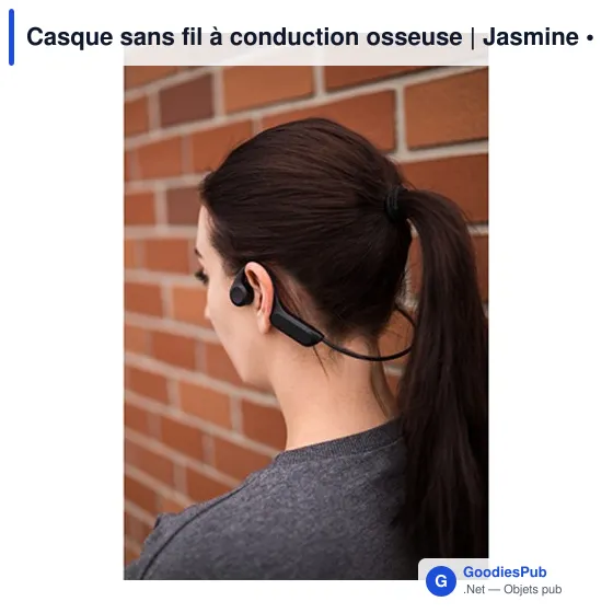 Casque sans fil à conduction osseuse personnalisable avec logo - Jasmine - Image 12