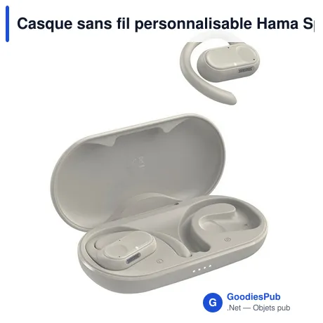 Casque sans fil personnalisable Hama Spirit Open avec logo