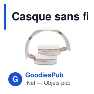 Casque sans fil pliable, détails en bambou | Hollie - Miniature 5