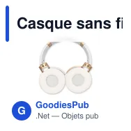 Casque sans fil pliable, détails en bambou | Hollie - Miniature 6