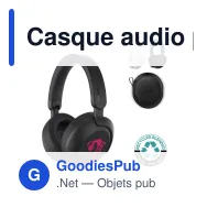Casque audio personnalisable Philips antibruit ANC supra-auriculaire avec logo - TAH8000E - Miniature 1