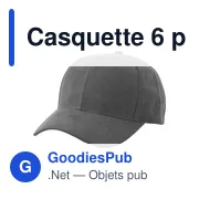 Casquette 6 panneaux en suédine Orion - Miniature 1