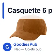 Casquette 6 panneaux en suédine Orion - Miniature 2