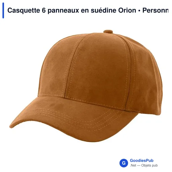 Casquette 6 panneaux en suédine Orion - Image 2