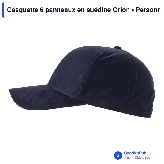 Casquette 6 panneaux en suédine Orion - Image 11