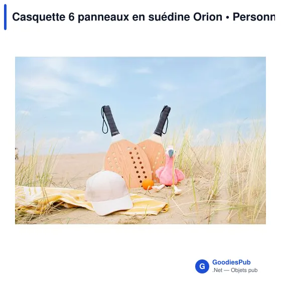 Casquette 6 panneaux en suédine Orion - Image 12