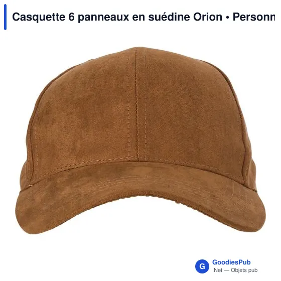 Casquette 6 panneaux en suédine Orion - Image 3