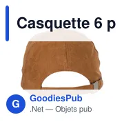 Casquette 6 panneaux en suédine Orion - Miniature 6