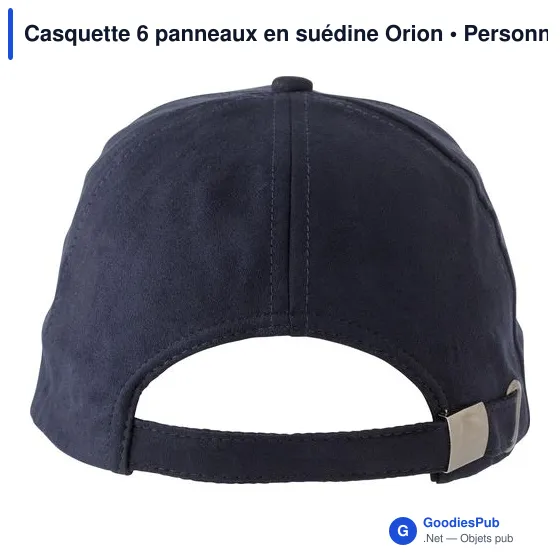 Casquette 6 panneaux en suédine Orion - Image 8