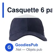 Casquette 6 panneaux en suédine Orion - Miniature 9
