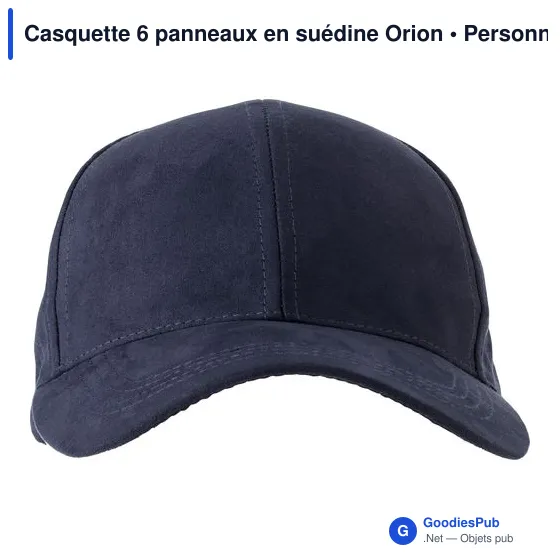Casquette 6 panneaux en suédine Orion - Image 9
