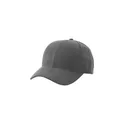 Variante gris - Casquette 6 panneaux en suédine Orion