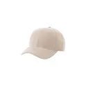 Variante beige - Casquette 6 panneaux en suédine Orion