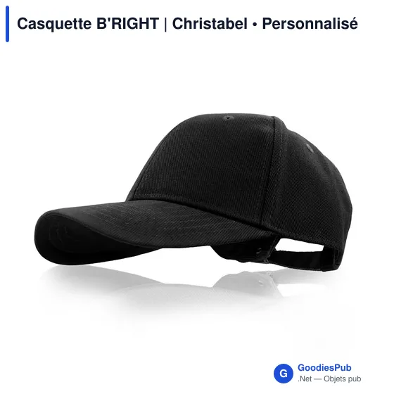 Casquette personnalisable B'RIGHT avec logo - Christabel - Image 1
