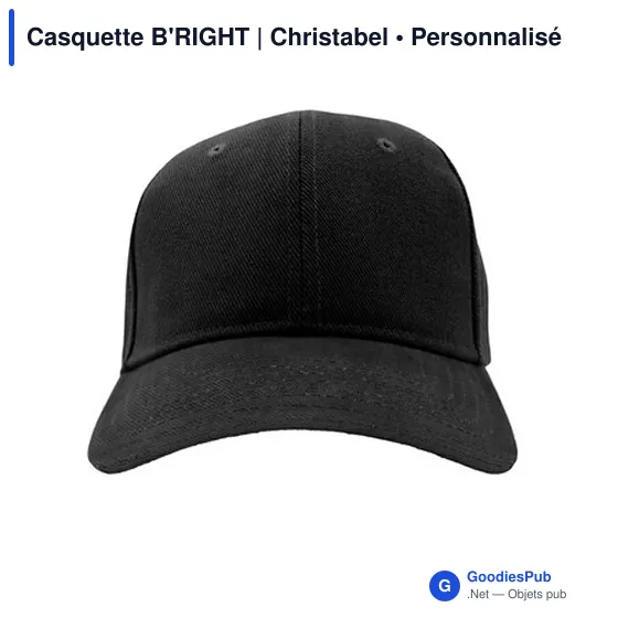 Casquette personnalisable B'RIGHT avec logo - Christabel - Image 2