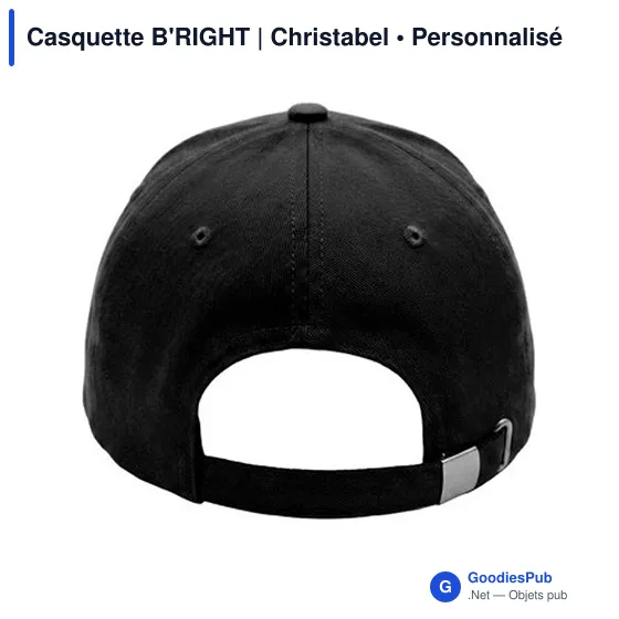 Casquette personnalisable B'RIGHT avec logo - Christabel - Image 3