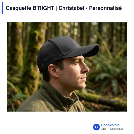 Casquette personnalisable B'RIGHT avec logo - Christabel - Image 4