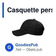Casquette personnalisable B'RIGHT avec logo - Christabel - Miniature 5