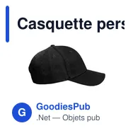Casquette personnalisable B'RIGHT avec logo - Christabel - Miniature 6