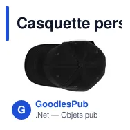 Casquette personnalisable B'RIGHT avec logo - Christabel - Miniature 7