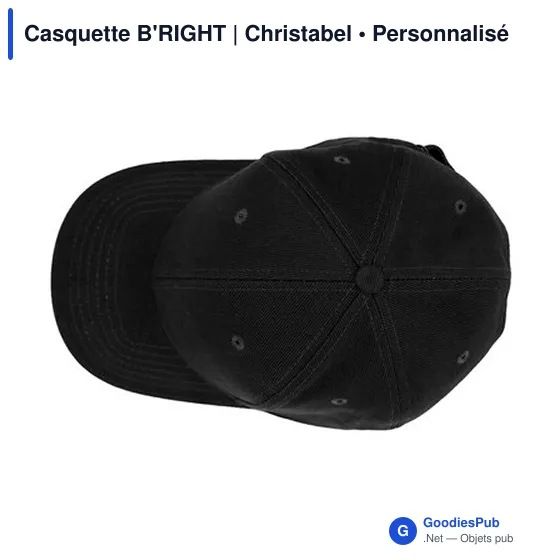 Casquette personnalisable B'RIGHT avec logo - Christabel - Image 7