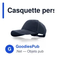 Casquette personnalisable B'RIGHT avec logo - Christabel - Miniature 8