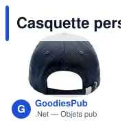 Casquette personnalisable B'RIGHT avec logo - Christabel - Miniature 10