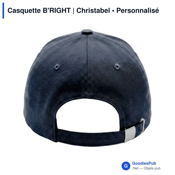 Casquette personnalisable B'RIGHT avec logo - Christabel - Image 10