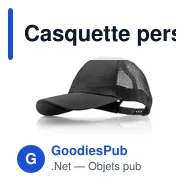 Casquette personnalisable B'RIGHT avec logo - Gwanni - Miniature 1