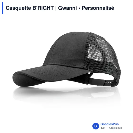 Casquette personnalisable B'RIGHT avec logo - Gwanni - Image 1