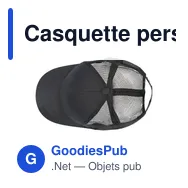 Casquette personnalisable B'RIGHT avec logo - Gwanni - Miniature 2