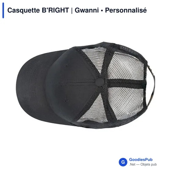 Casquette personnalisable B'RIGHT avec logo - Gwanni - Image 2