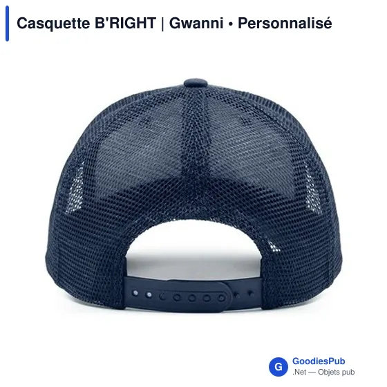 Casquette personnalisable B'RIGHT avec logo - Gwanni - Image 11