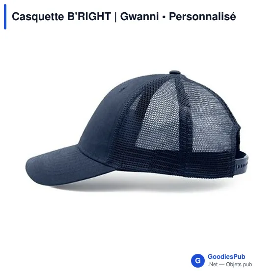 Casquette personnalisable B'RIGHT avec logo - Gwanni - Image 12