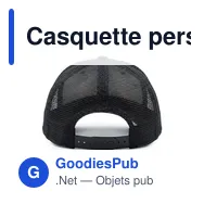 Casquette personnalisable B'RIGHT avec logo - Gwanni - Miniature 4