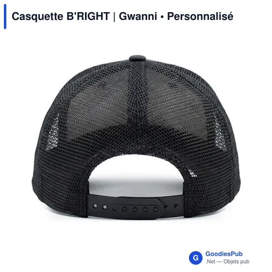 Casquette personnalisable B'RIGHT avec logo - Gwanni - Image 4