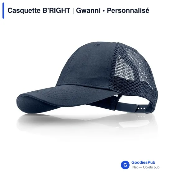 Casquette personnalisable B'RIGHT avec logo - Gwanni - Image 6
