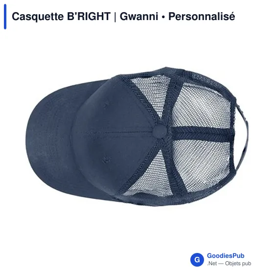Casquette personnalisable B'RIGHT avec logo - Gwanni - Image 7