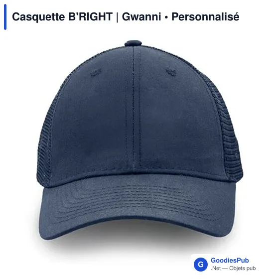 Casquette personnalisable B'RIGHT avec logo - Gwanni - Image 8