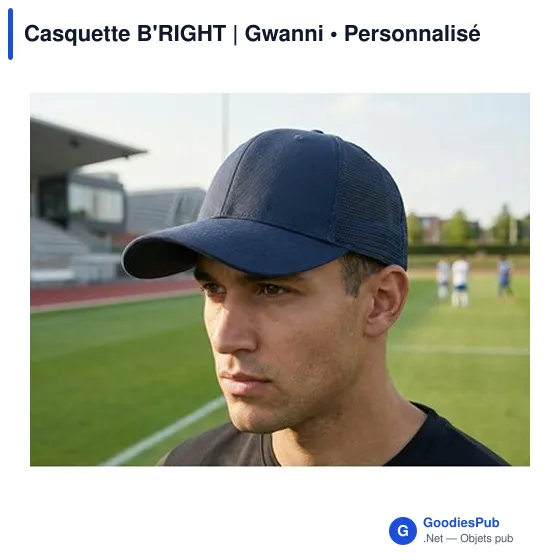 Casquette personnalisable B'RIGHT avec logo - Gwanni - Image 9