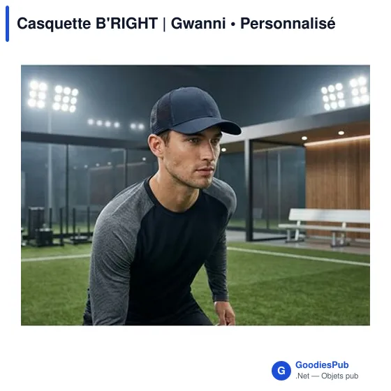 Casquette personnalisable B'RIGHT avec logo - Gwanni - Image 10