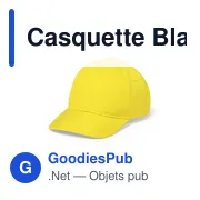 Casquette personnalisable Blazok avec logo - 6 panneaux - Miniature 1