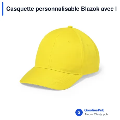 Casquette personnalisable Blazok avec logo - 6 panneaux