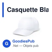 Casquette personnalisable Blazok avec logo - 6 panneaux - Miniature 4