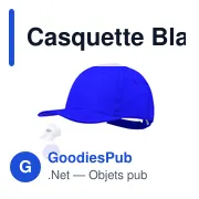 Casquette personnalisable Blazok avec logo - 6 panneaux - Miniature 5
