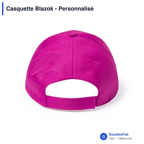 Casquette personnalisable Blazok avec logo - 6 panneaux - Image 9