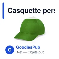 Casquette personnalisable Blazok avec logo - 6 panneaux - Miniature 10