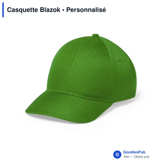 Casquette personnalisable Blazok avec logo - 6 panneaux - Image 10