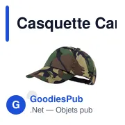 Casquette Camouflage Rambo - Miniature 1